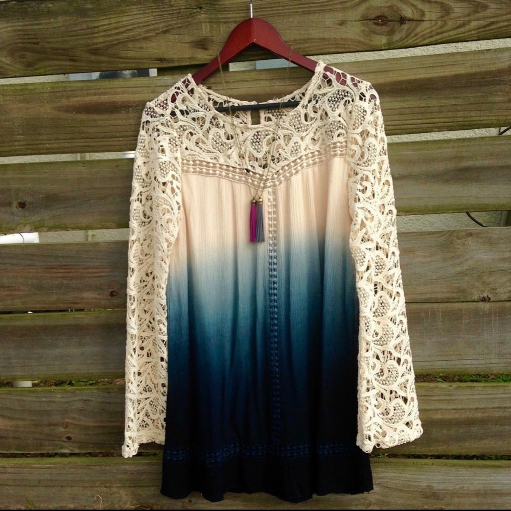 Brand New Ombre Blues Dress